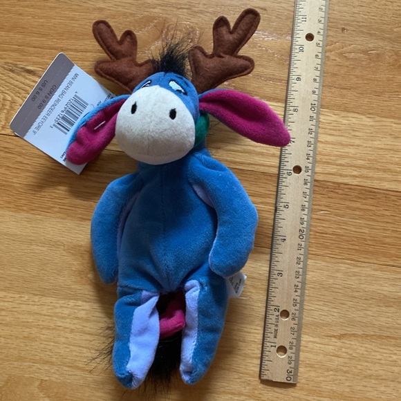 Vintage Christmas Eeyore bean bag toy by Disney - Picture 4 of 5